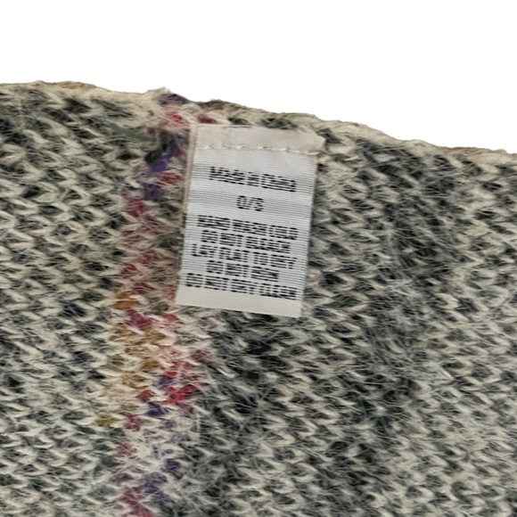 Anthropologie AKEMI + KIN Aztec Shrug Cardigan Poncho Sweater Eyelash Knit O/S - Picture 12 of 13